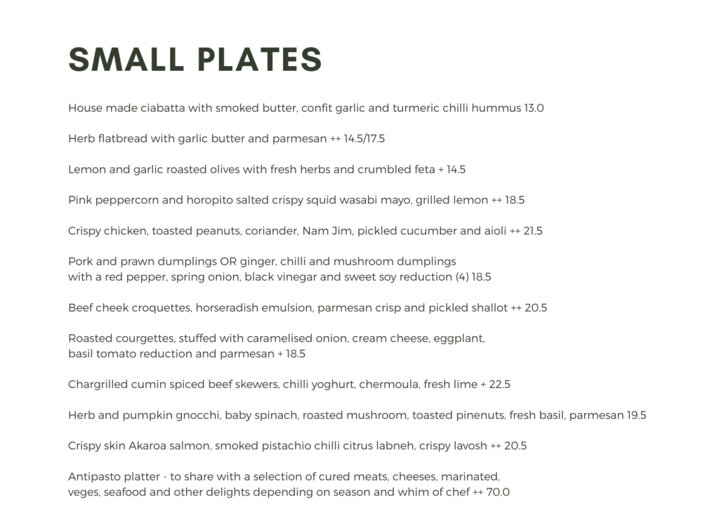 winter small plates